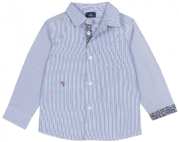Рубашка для мальчика в полоску с декоративным манжетом Chicco 885180