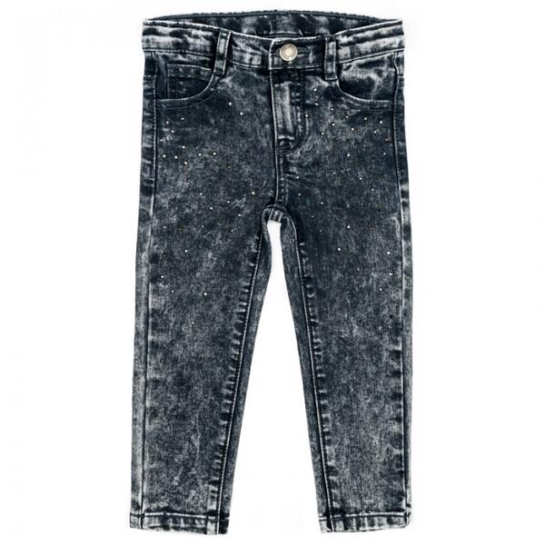 Брюки детские текстильные джинсовые для девочек Лучшие друзья 378011 PlayToday 377494