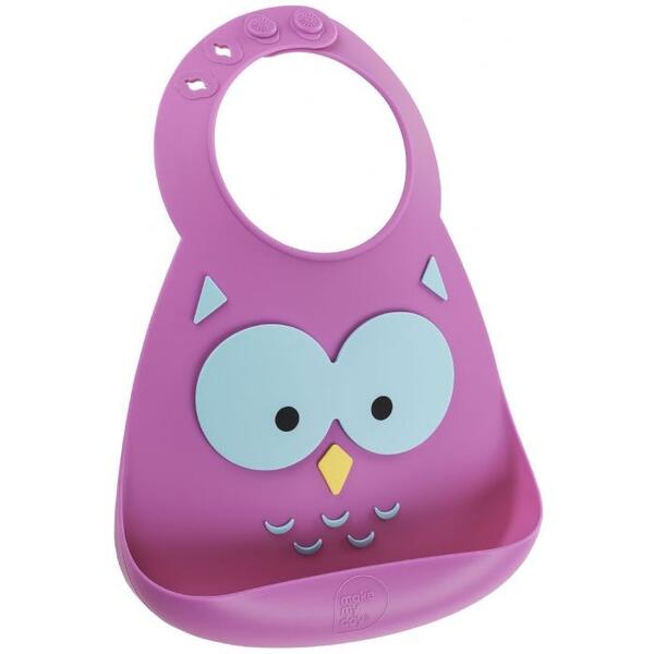 Нагрудник Baby Bib Owl Make my day 160580